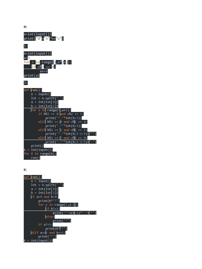 N Int (Input ) Print (+ N+) I N Int (Input ) A X Range (,N +) X A+ X Print (A) J PDF