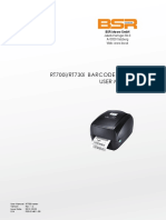 RT700i series barcode printer user manual