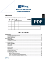 Revisions: Water Demineralizer Operator'S Manual