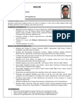 Experienced Legal Professional Resume