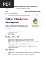 Python Notes 1