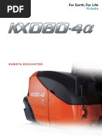 Kubota Excavator: Engine Output: 63.2 PS Machine Weight: 8240 KG