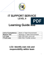 It Support Service: Learning Guide #08