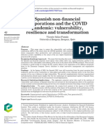 Spanish Non-Financial Corporations and The COVID Pandemic: Vulnerability, Resilience and Transformation