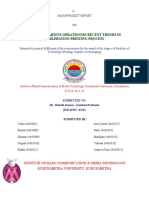 Study of Various Oprationsin Recent Trends in Sublimation Printing Process