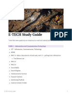 E-TECH Study Guide: TOPIC 1 - Information and Communication Technology