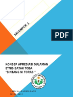 KONSEP APRESIASI SULAMAN ETNIS BATAK TOBA "BINTANG NI TORAS