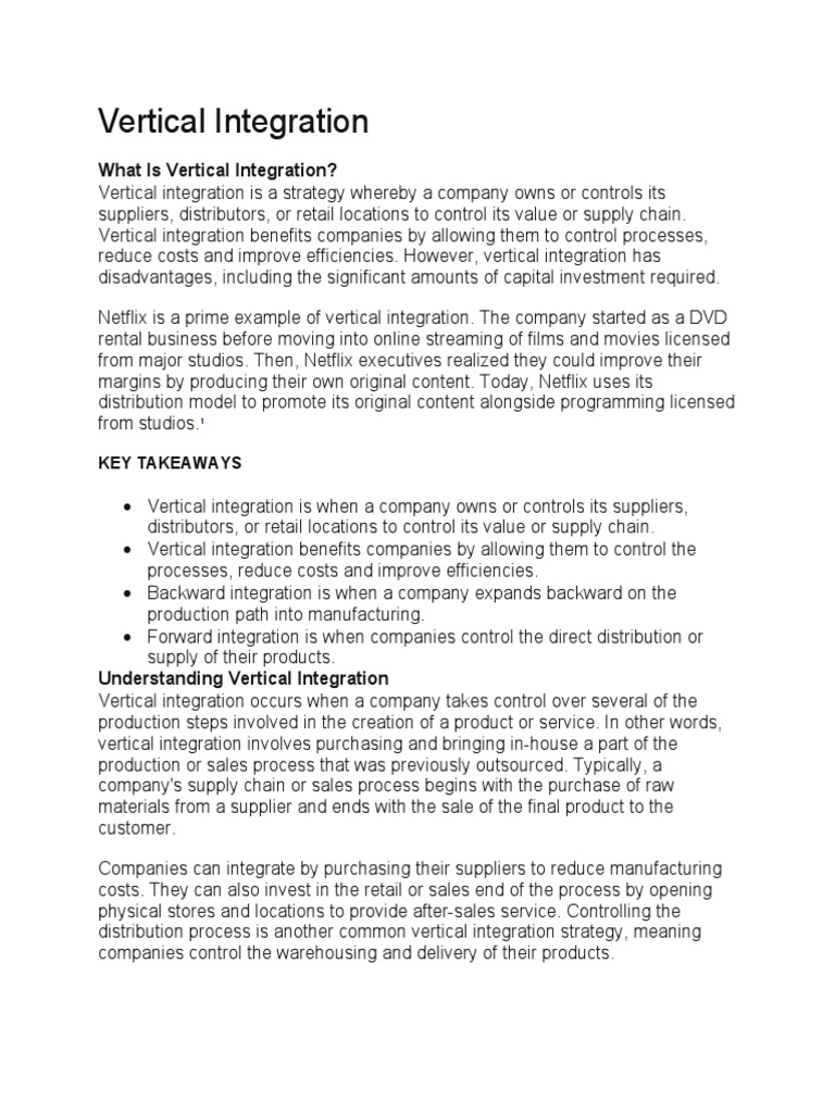 Unveiling The Mystery The Origin Of Vertical Integration - hbpx0cb