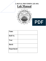 Lab Manual: Name Roll No. Year Batch Department