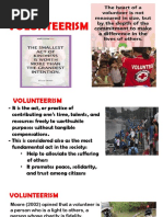 Volunteerism