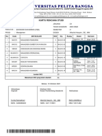 Kartu Rencana Studi: Nama NIM Jenjang Tahun Akademik