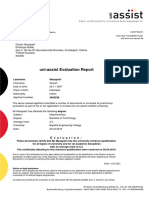 Uni-Assist Evaluation Report: Geneststraße 5 10829 Berlin 11507 Berlin Mail Über Kontaktformular Auf WWW - Uni-Assist - de
