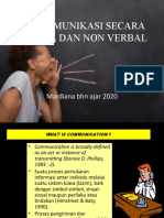 BERKOMUNIKASI SECARA VERBAL DAN NON VERBAL