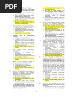 Test I - Multiple Choice - Theory