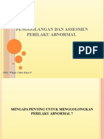 Penggolangan Dan Assesmen Perilaku Abnormal