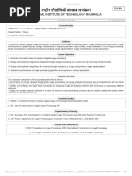 Course Syllabus of Digital Image Processing (EE6131)