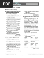 OET B1 Progress Tests Answer Key | PDF