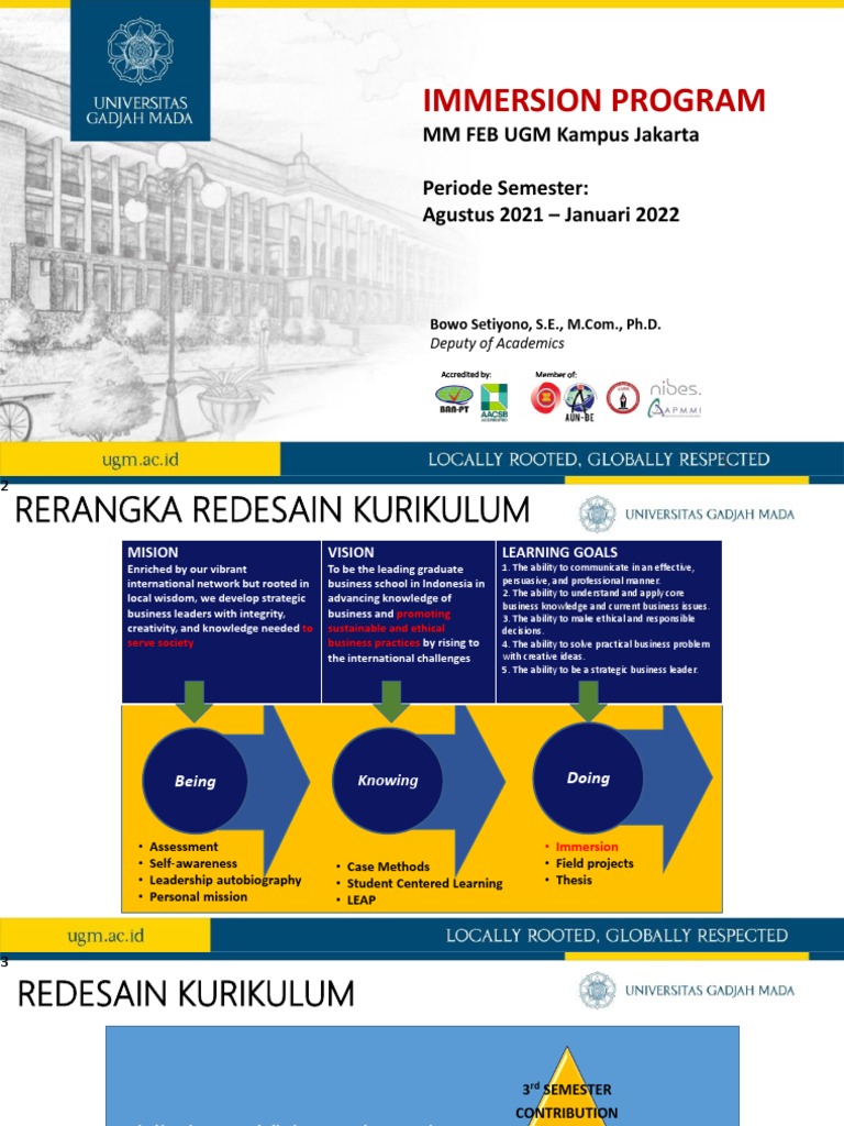 Program Immersion MM FEB UGM 2021 | PDF