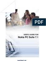 Nokia PC Suite 7.1: User'S Guide For