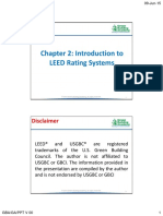 Chapter 2: Introduction To LEED Rating Systems: Disclaimer