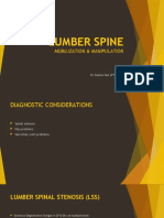 Lumbar Spine Diagnostic Consideration