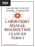 Biology (044) - Practical Lab Manual (Term - 1)