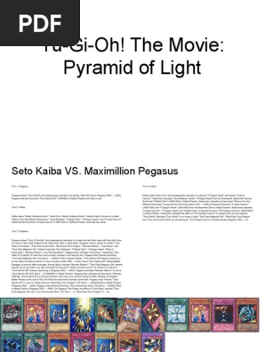 Yu-Gi-Oh! Pyramid of Light Duel Summary | PDF