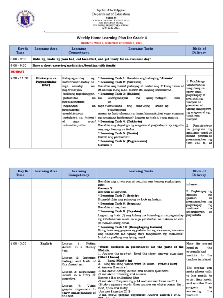Grade 4 Q1W3 | PDF