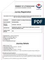 Journey Registration: Government of Uttarakhand