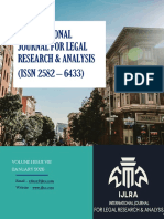 International Journal For Legal Research & Analysis (ISSN 2582 - 6433)