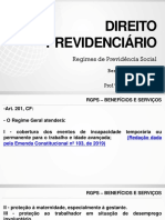 Aula 16 - Regimes de Previdência Social - Benefícios e Serviços