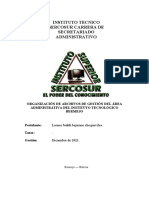 Instituto Tecnico Sercosur Carrera de Secretariado Administrativo