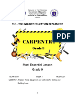Carpentry: Tle - Technology Education Deparment