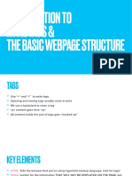 Introduction To HTML Tags & The Basic Webpage Structure