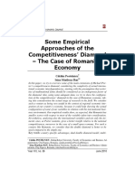 Some Empirical Approaches of The Competitiveness' Diamond - The Case of Romanian Economy