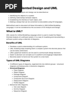 OO Analysis and Design and UML