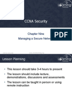CCNA Security: Chapter Nine Managing A Secure Network