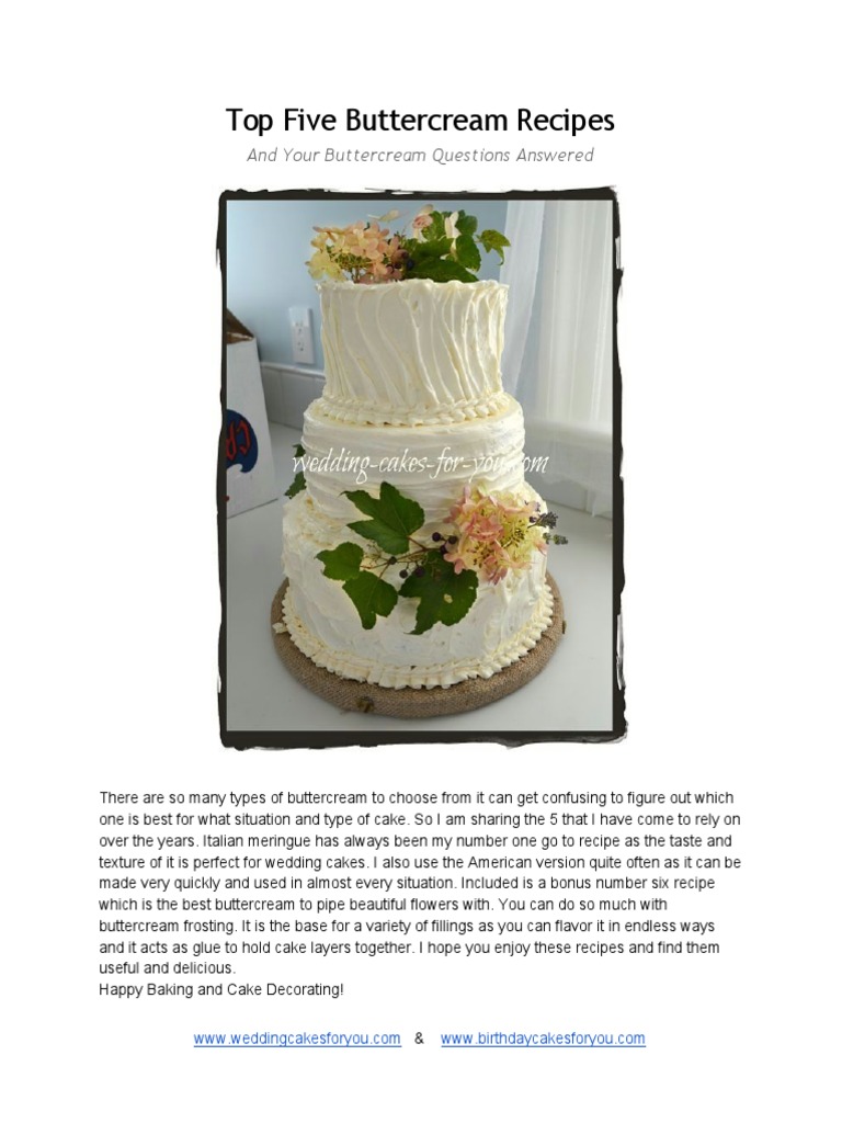 Top Five Buttercream Recipes: and Your Buttercream Questions Answered ...