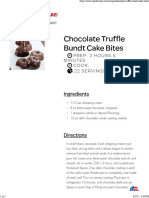Chocolate Truffle Bundt Cake Bites: Ingredients
