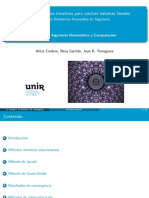 Tema 10 - Métodos Iterativos Para Resolver Sistemas Lineales