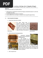 Module 2 - Evolution of Computing