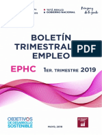 Boletin trimestral de empleo EPHC_T1_2019