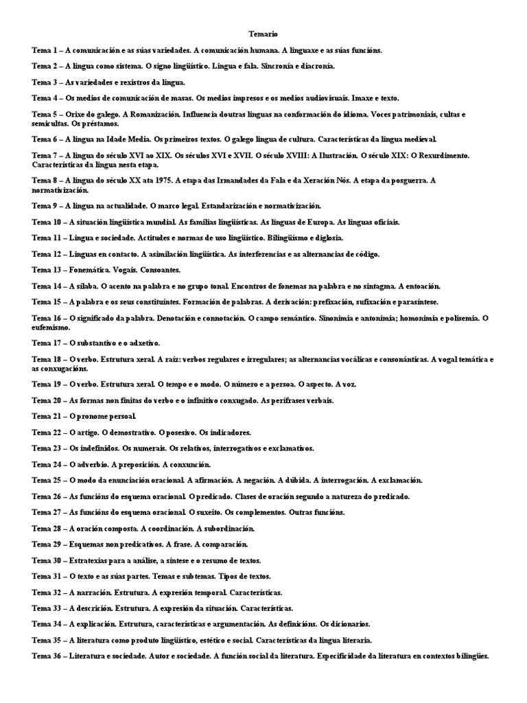 Temario | PDF