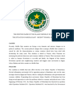 THE POSITION PAPER OF THE ISLAMIC REPUBLIC OF MAURITANIA