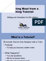 ESL Writing Tutorial Benefits