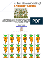 Carrot Alphabet Garden: Thank You For Downloading!