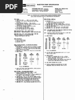 Injection Pump Specification: CUSTOMER PART NO.: 23500587 Customer'S Name & Address. Model No.: Supersedes