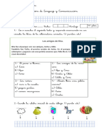 Evaluación de Lenguaje y Comunicación PDF
