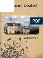 Restaurant Deutsch Menu PDF