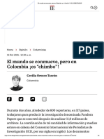 El Mundo Se Conmueve, Pero en Colombia ¡Es "Chimbo"! - EL ESPECTADOR